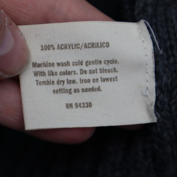 Decree Sweater Womens S Gray Cardigan Short Sleeve Button Cable Knit Acrylic - Picture 6 of 15